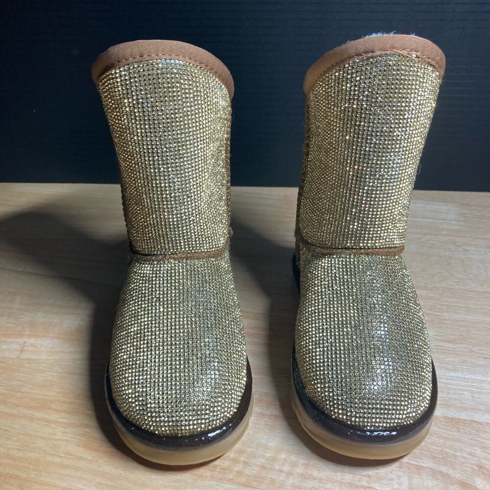 BRAND NEW NEVER WORN Australia Luxe Collective Gold Kids Boots